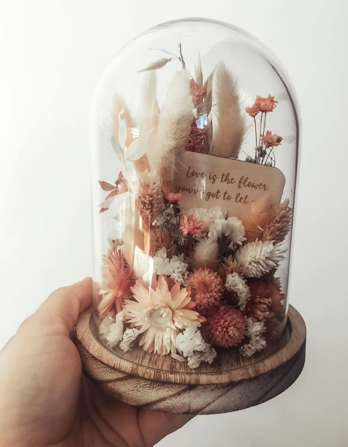 Kleine Stolp met droogbloemen
